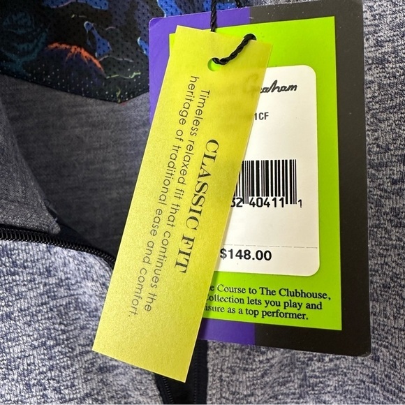 Robert Graham Klose Vest Medium Navy Full Zip Soft Sweater Mens Brand New - Picture 3 of 11